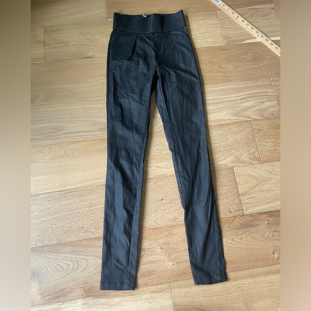 Tiger Mist high waisted pleated pleather pants XS